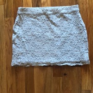 Grey Abercrombie and Fitch lace bondage skirt